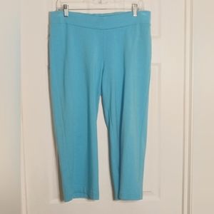 Pure Jill Pima cotton pull on stretch capris Medium